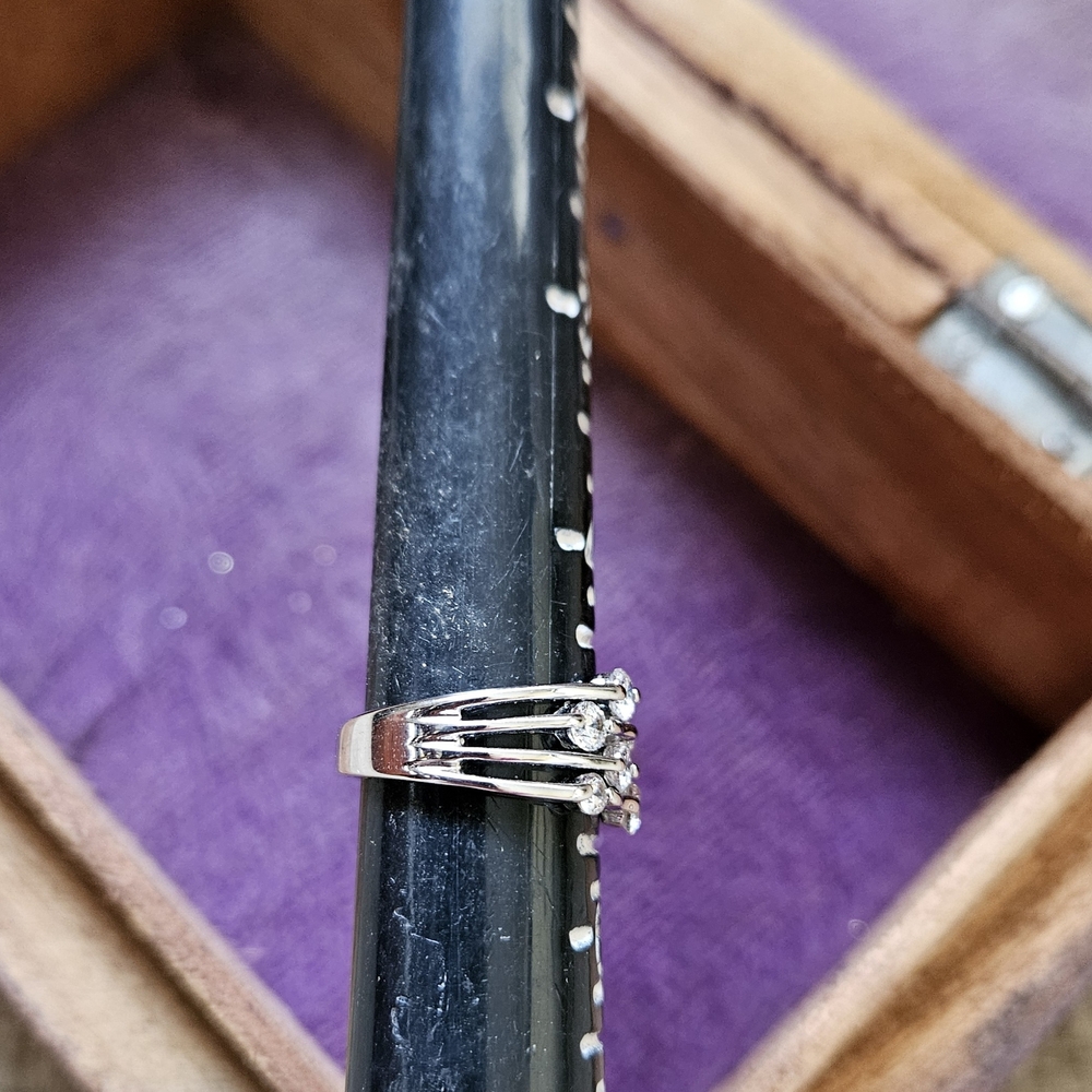 Source Unknown Multi-Band Silver Ring - image 2